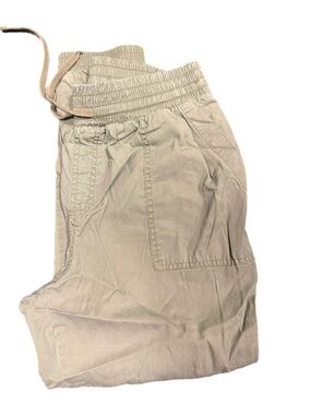 a new day Beige Elastic Waist Track Joggers